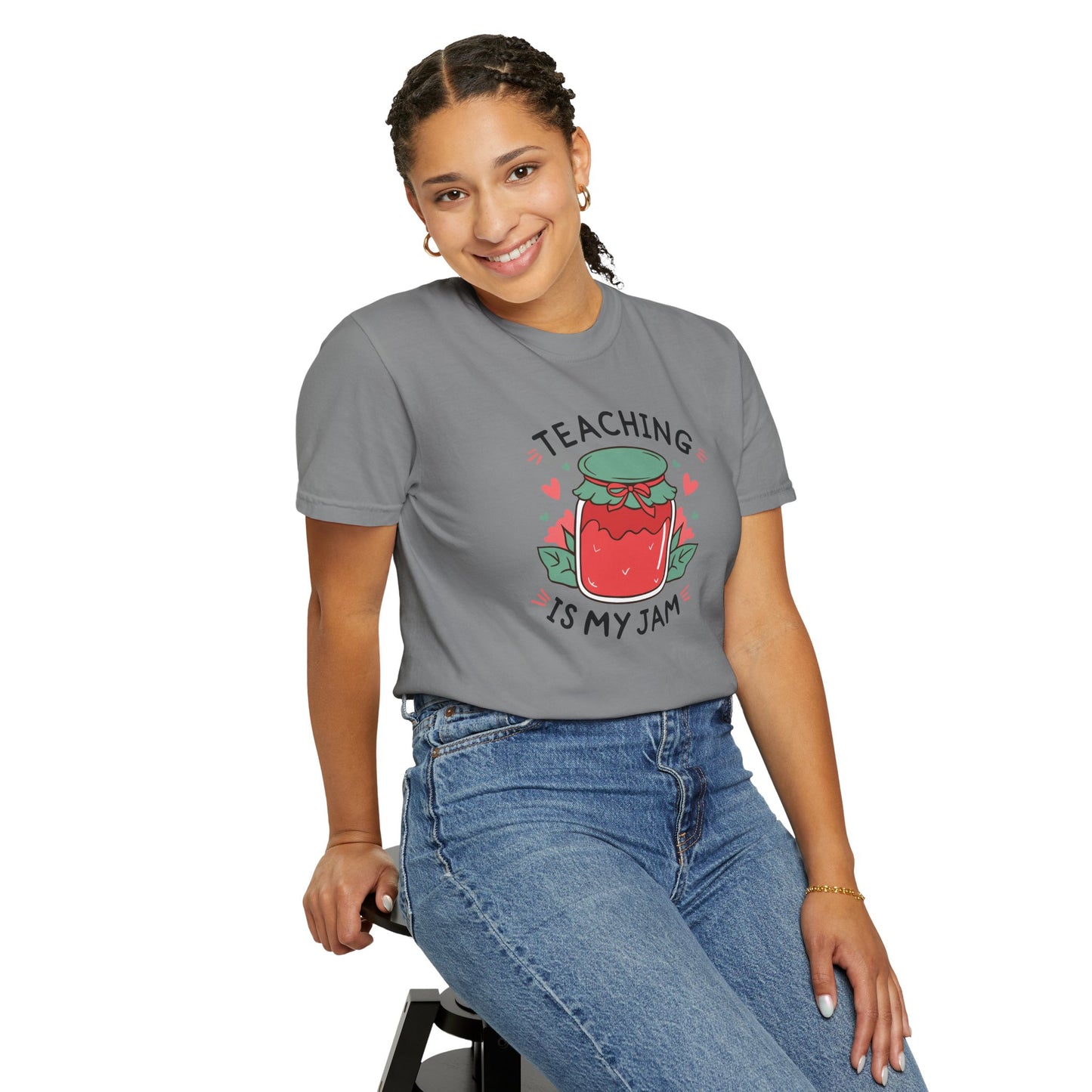 Comfort Colors Unisex Teaching is my Jam T-Shirt - Perfect for Teachers, Back to School, Gifts, Classroom Apparel, Casual Wear