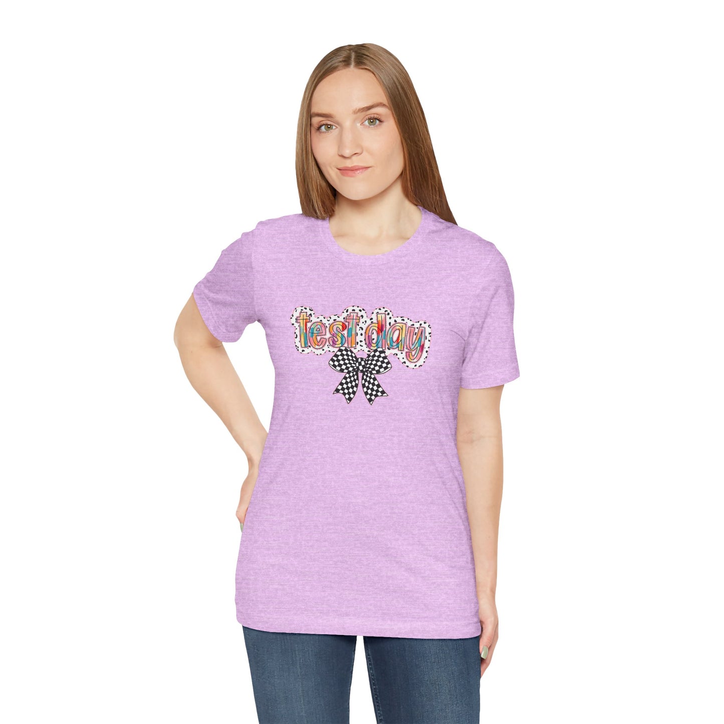 Bella + Canvas Test Day Short Sleeve Tee, Fun Gift, Party Attire, Unisex Shirt, Casual Wear, Summer Style