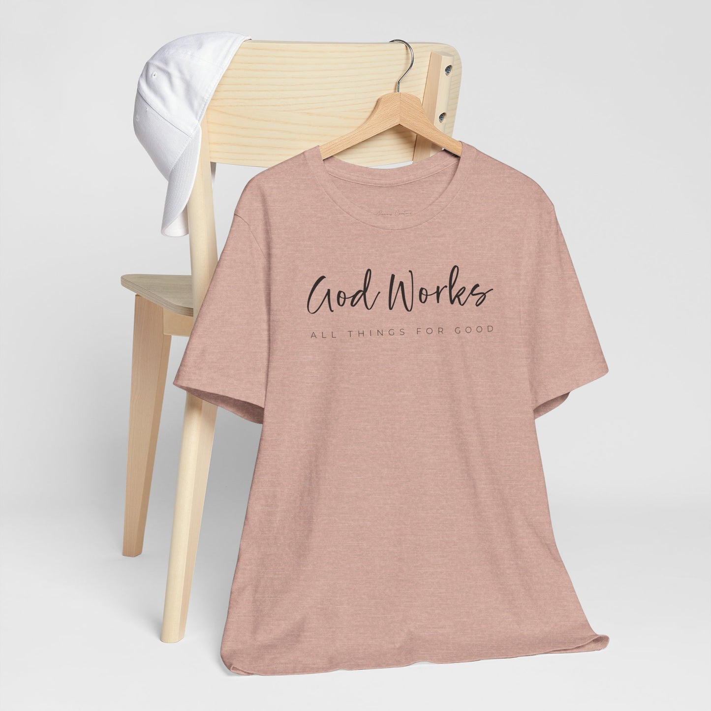 Bella + Canvas Inspirational Graphic Tee - God Works, Faith-Based Shirt, Casual Wear, Gift for Believers, Christian Apparel, Everyday Comfort