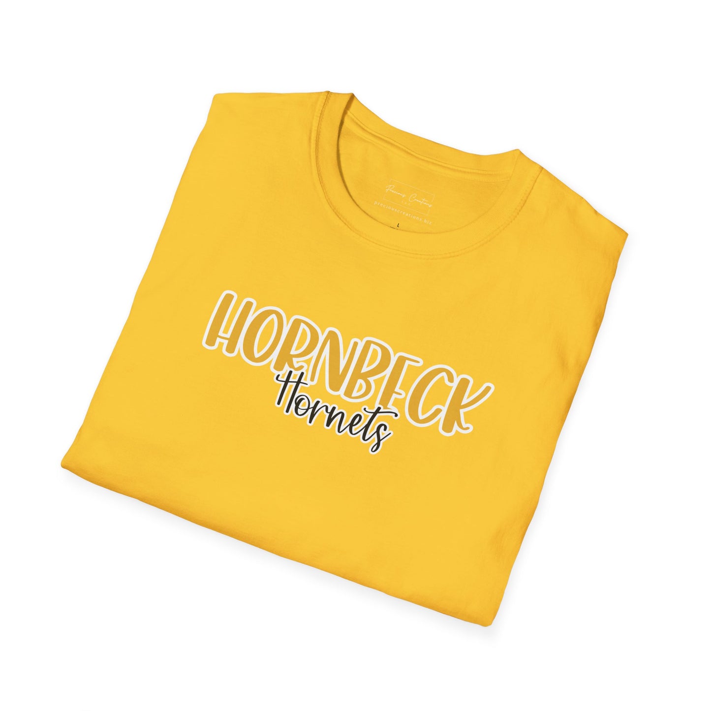 Gildan Hornbeck Hornets Style 2 Unisex Softstyle T-Shirt, Cute Graphic Tee, Team Spirit Shirt, Casual Wear, Gift for Fans