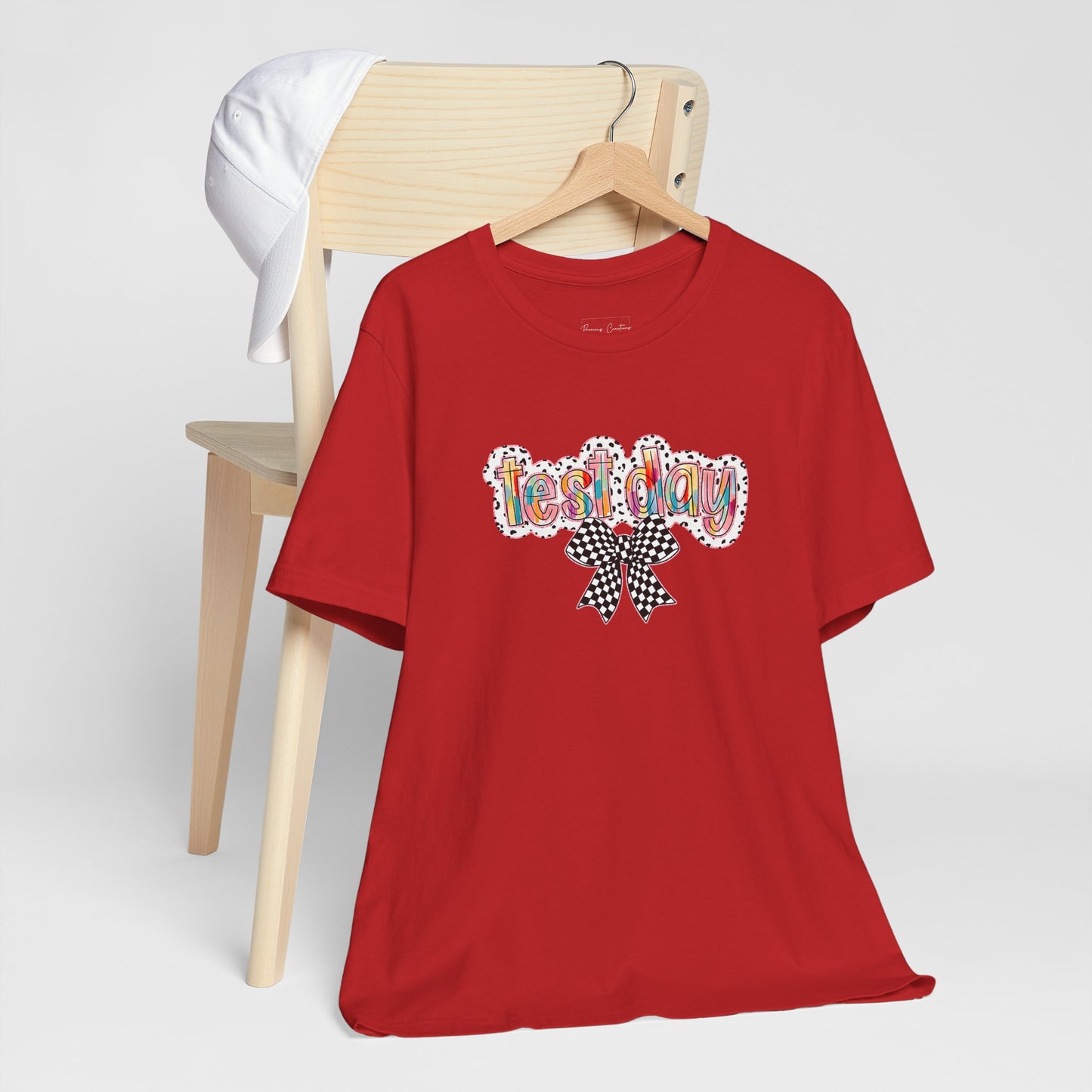 Bella + Canvas Test Day Short Sleeve Tee, Fun Gift, Party Attire, Unisex Shirt, Casual Wear, Summer Style