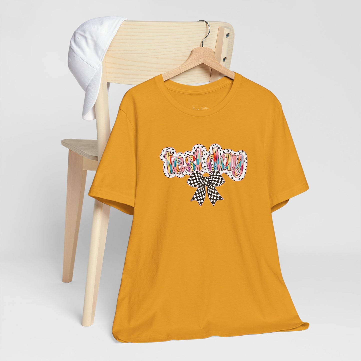 Bella + Canvas Test Day Short Sleeve Tee, Fun Gift, Party Attire, Unisex Shirt, Casual Wear, Summer Style