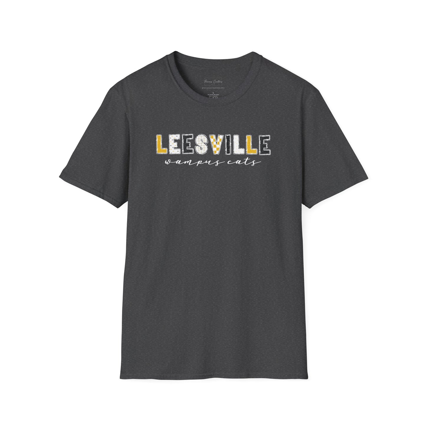 Copy of Gildan Leesville Wampus Cats Unisex Softstyle T-Shirt, Cute Graphic Tee, Team Spirit Shirt, Casual Wear, Gift for Fans