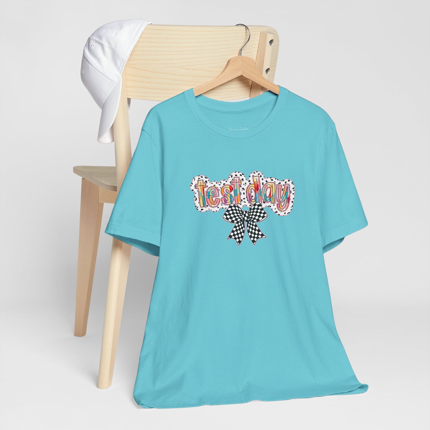 Bella + Canvas Test Day Short Sleeve Tee, Fun Gift, Party Attire, Unisex Shirt, Casual Wear, Summer Style
