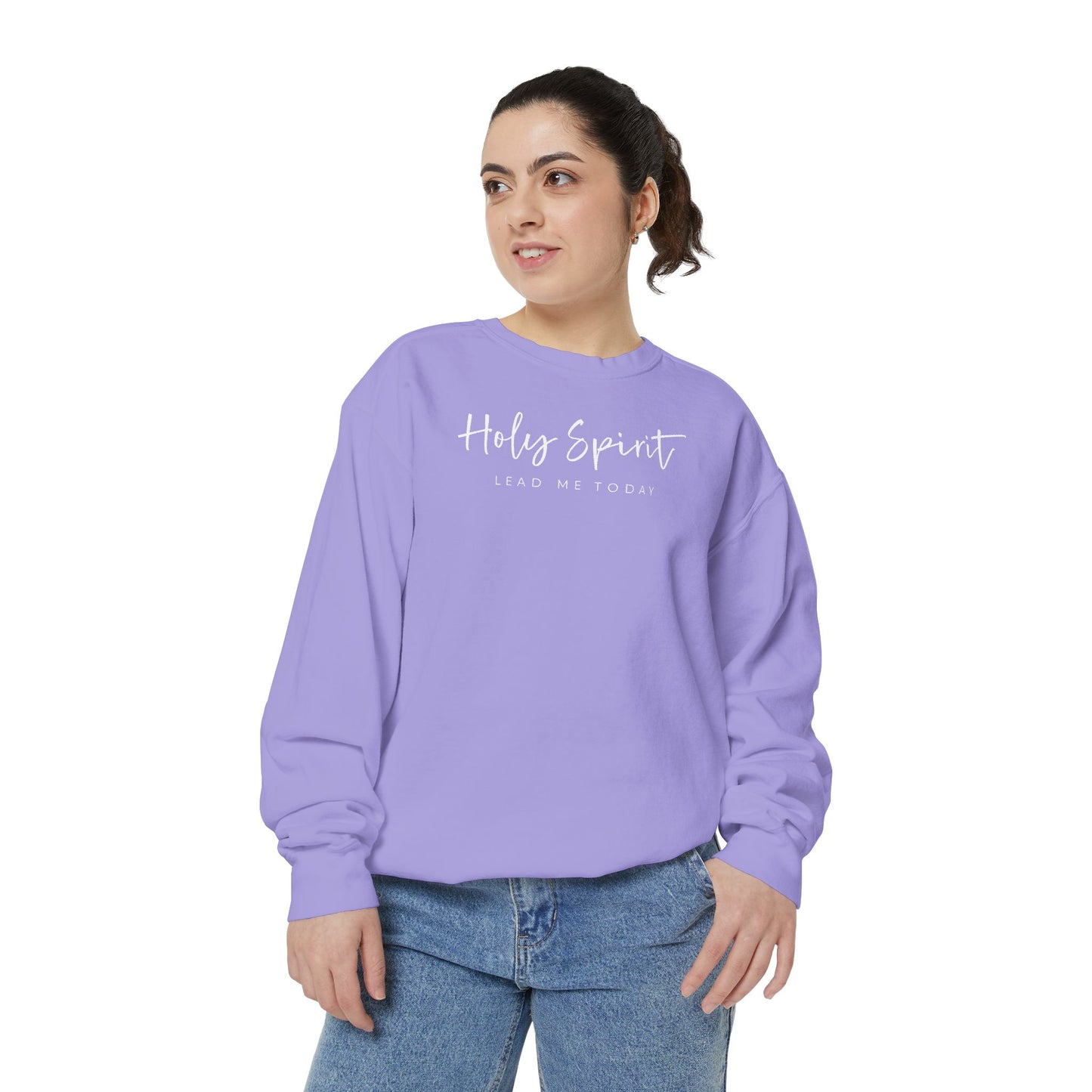 Comfort Colors Holy Spirit Sweatshirt, Spiritual Clothing, Faith-Based Apparel, Cozy Gift for Believers, Comfortable Everyday Wear