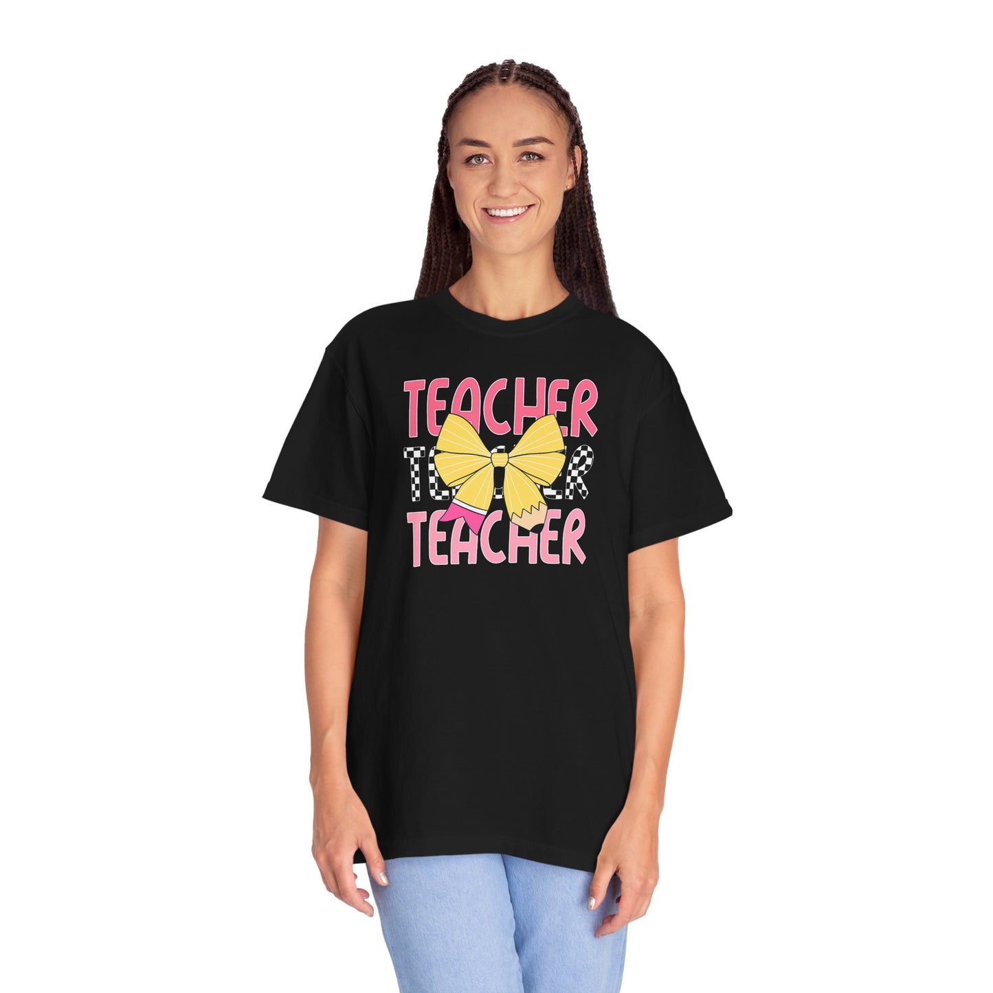Comfort Colors Teacher  T-Shirt, Gift for Educators, Unisex Garment-Dyed Tee, Back to School Shirt, Fun Teacher Apparel