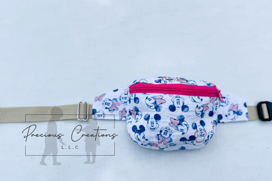 Blue Splatter Dog Family Bum Bag