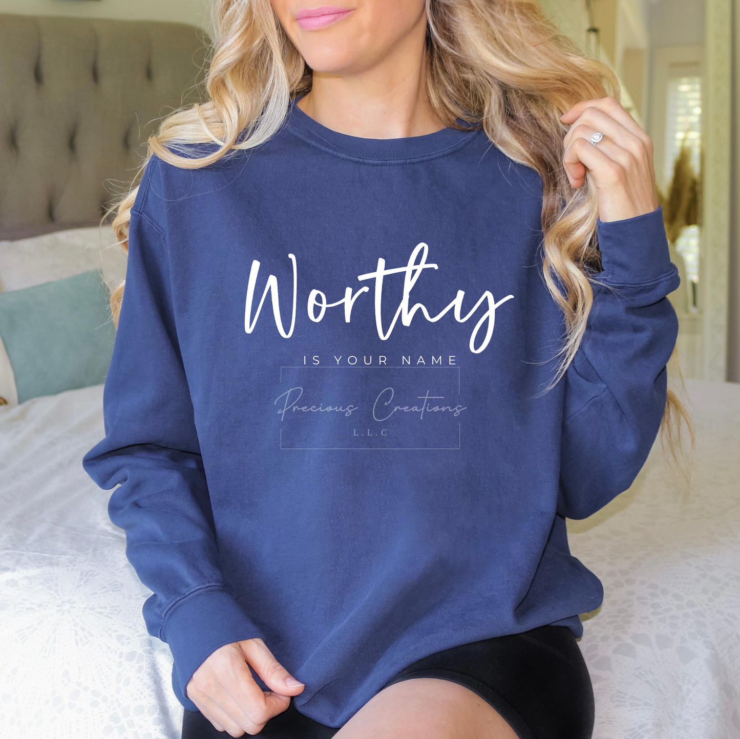 Worthy is Your Name Comfort Colors Crewneck