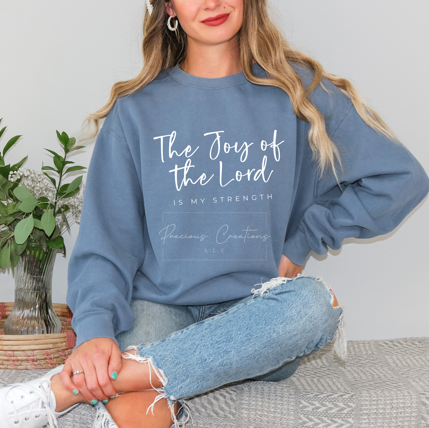 The Joy of the Lord is my Strength Comfort Colors Crewneck