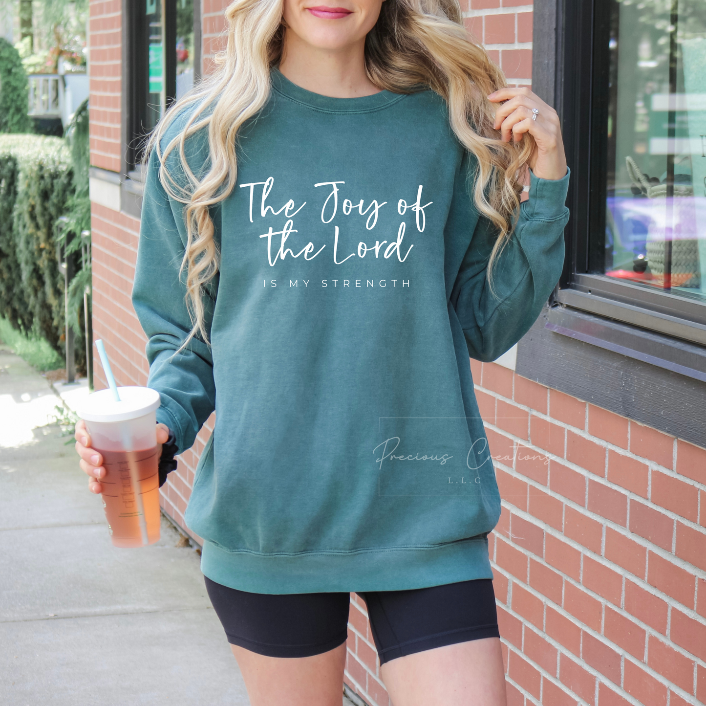 The Joy of the Lord is my Strength Comfort Colors Crewneck